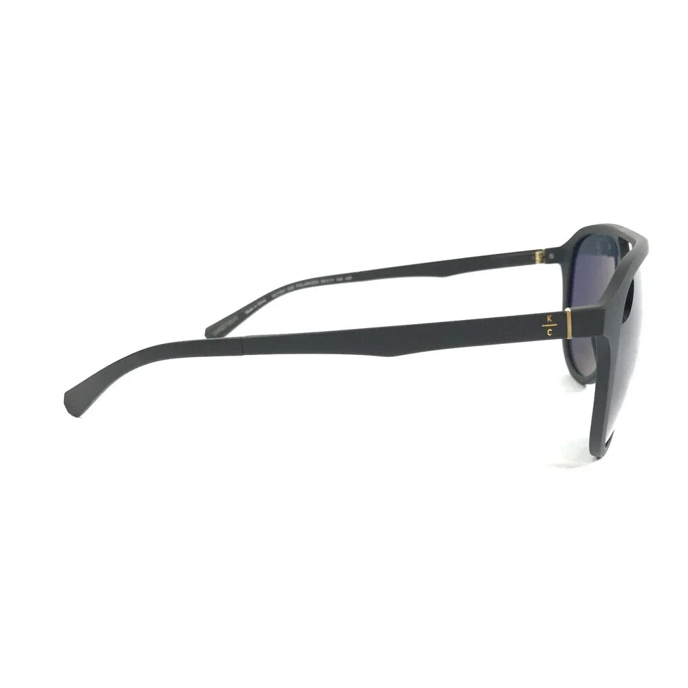 Kenneth Cole Sunglasses KC261 02D Matte Black Frames with Gray Polarized Lenses